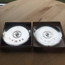Two 925 Silver 1952-1977 Silver Jubilee Pin Trays