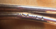 Six Silver Spoons Set with Amber