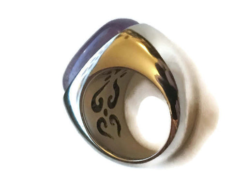HUGE Esprit 925 Silver Amethyst ring