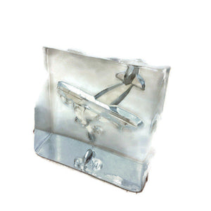 Goebel crystal 1970's Biplane Paperweight