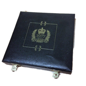 Set of 6 Guilt Enamel Flag Set 'Flags of Great Britain'.
