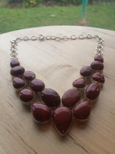 Carnelian / Jade & 925 Silver Antique Necklace 20" r18-4857 127g