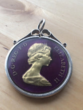 Rare - 925 & Enamel Silver Wedding Commemorative Medal 1947-1972 Medal / Brooch