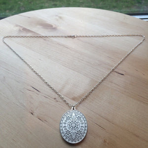 Franklin mint sterling silver Silver Jubilee Pendant & 48cm Silver Chain