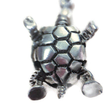 Italian Silver 925 Tortoise Necklace and Silver Italy 925 Silver Chain 46cm