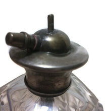 Victorian Antique Cut Glass Perfume Dispensary Bottle with 925 Silver top and Hallmarked JD LTD 925